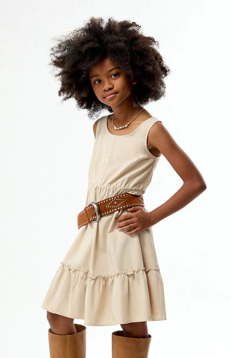 Pacsun Kids Sleeveless Button Front Dress