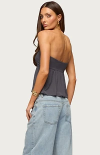 Edikted Nikita Strapless Cutout Top