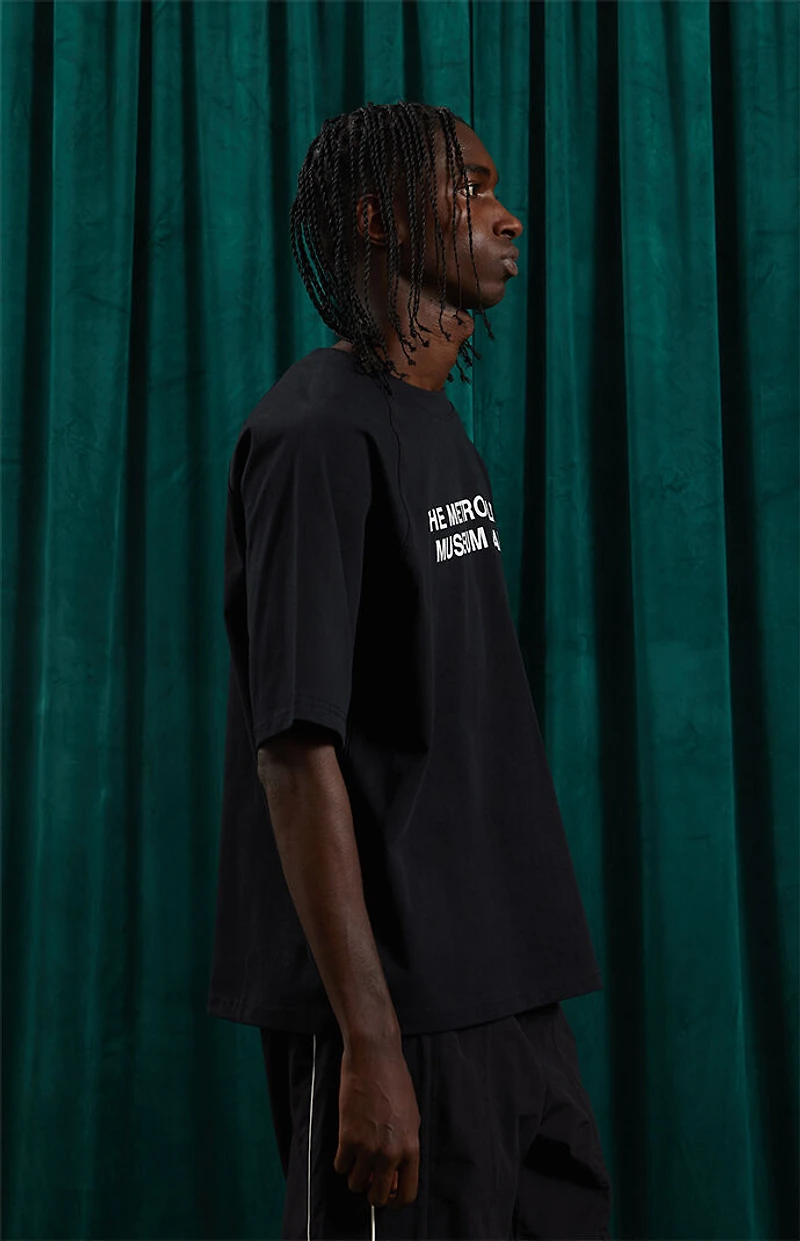 The Met x Pacsun Black Oversized Raglan T-Shirt