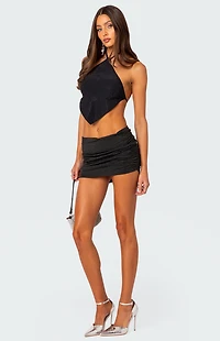 Edikted Neomi Rhinestone Open Back Top