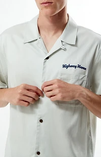 Pacsun Highway Haven Embroidered Camp Shirt