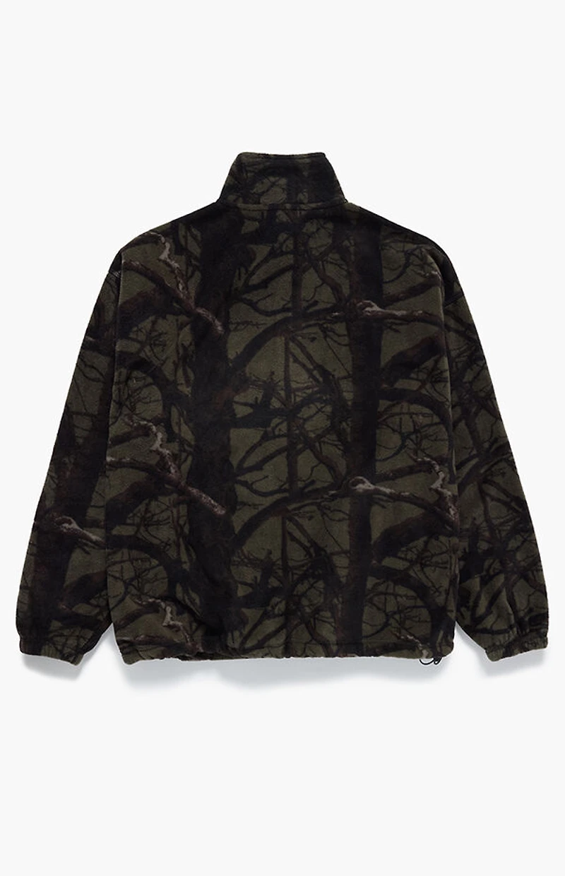 Studio by Supervsn Camo Fleece Half-Zip Pullover Sweatshirt
