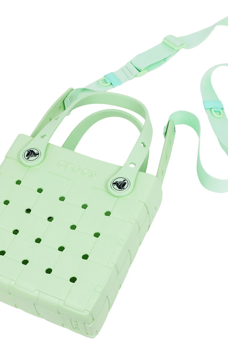 Crocs Mint Small Woven Crocssbody Tote Bag