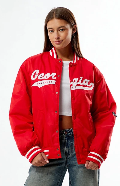 HYPE & VICE Georgia Bulldogs A-Game Varsity Bomber Jacket