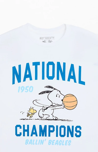 Riot Society Peanuts Basketball Champions T-Shirt