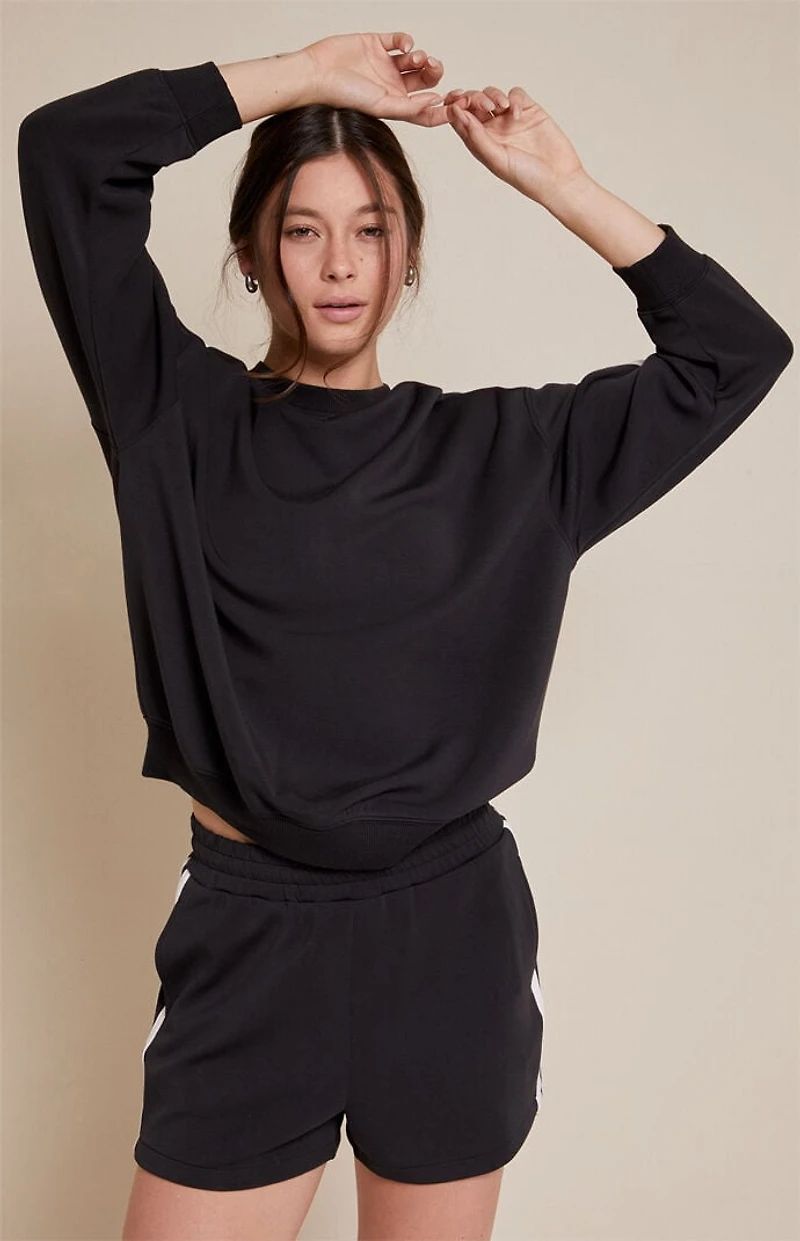 PAC 1980 Active Black Stripe Bias Sweatshirt