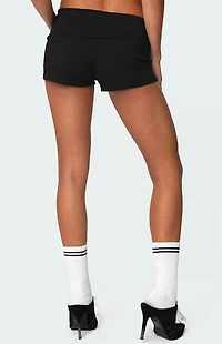 Edikted Meg Fold Over Shorts