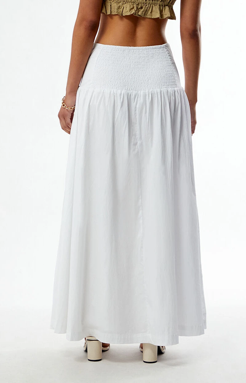 WEWOREWHAT Drop Waist Maxi Skirt