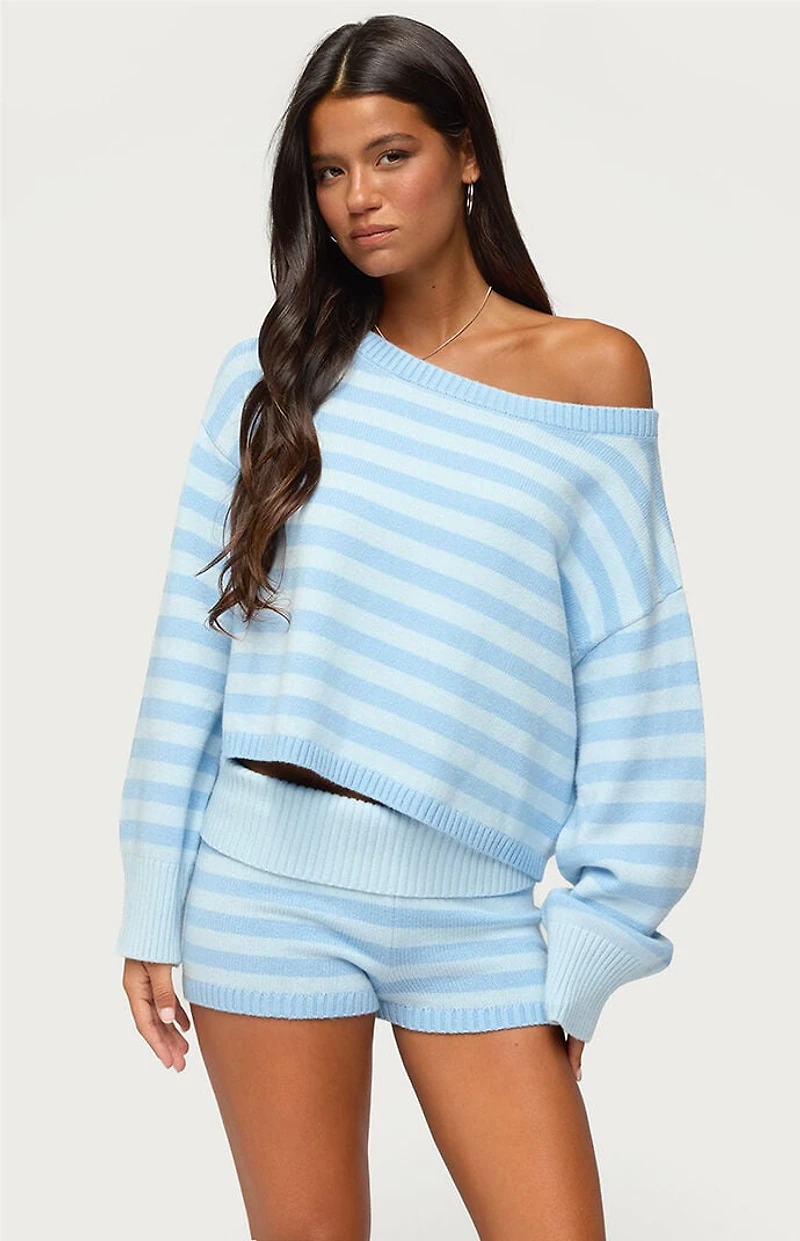 Edikted Saphi Striped Oversized Knit Sweater