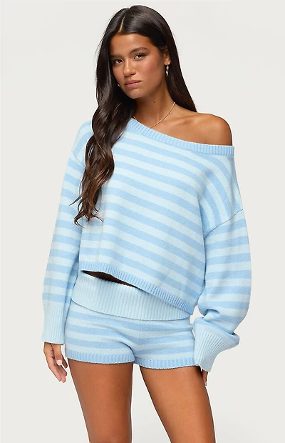 Edikted Saphi Striped Oversized Knit Sweater