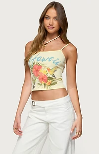 Edikted Hawaii Babe Tank Top
