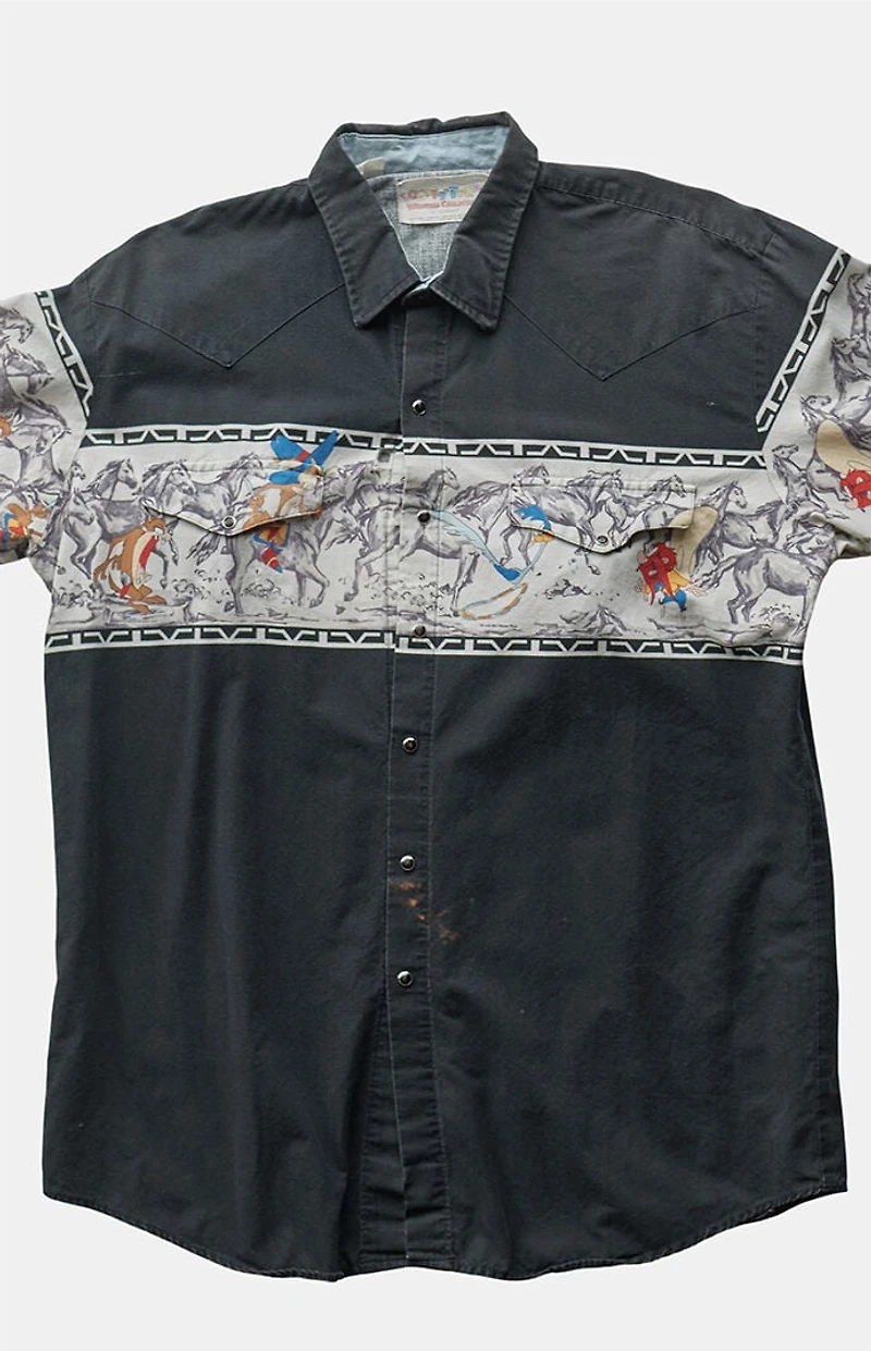 PS VINTAGE '90s Cowboy Button Up Top