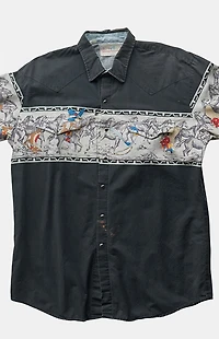 PS VINTAGE '90s Cowboy Button Up Top
