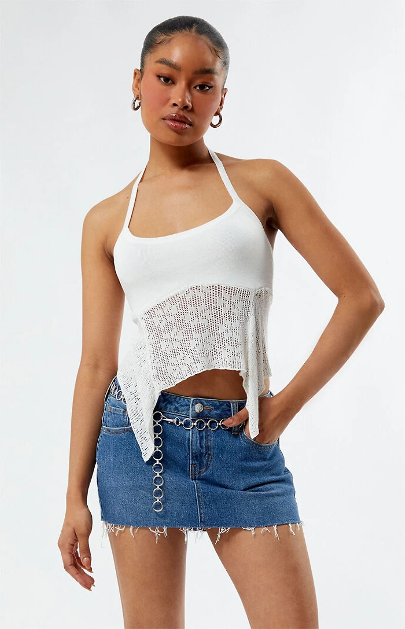 LA Hearts Estelle Knit Halter Top