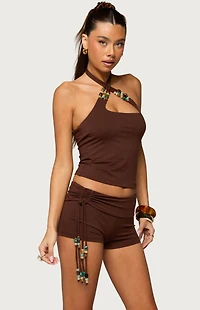 Edikted Thia Bead Halter Top