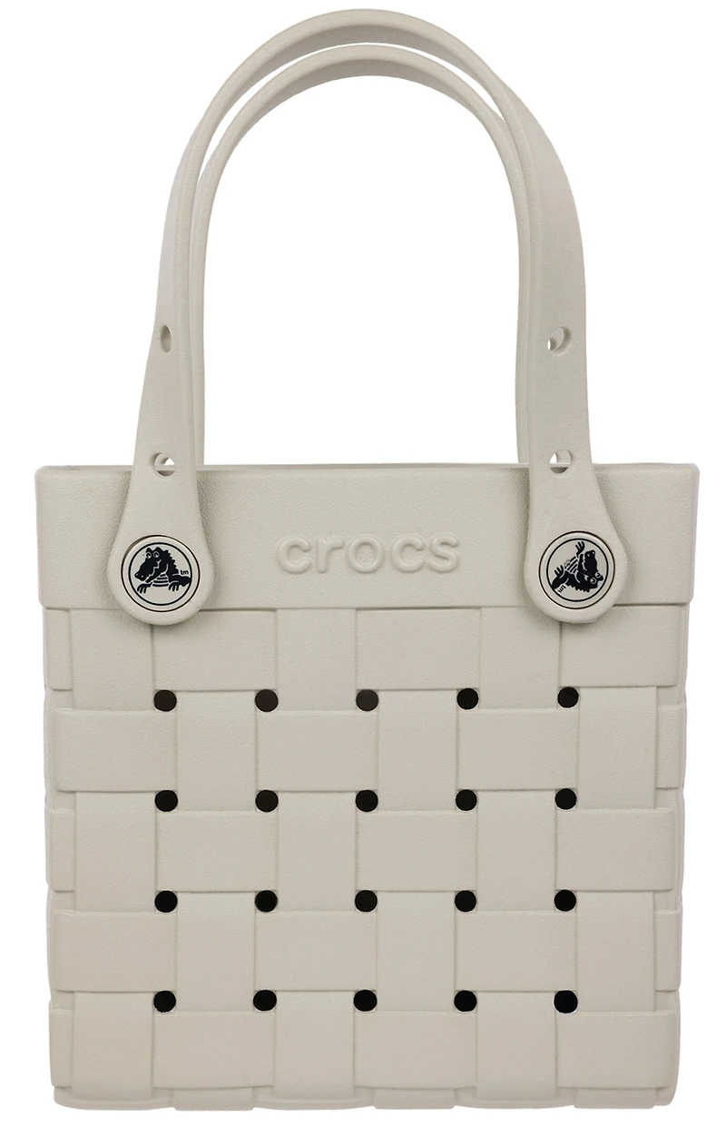 Crocs Beige Small Woven Crocssbody Tote Bag