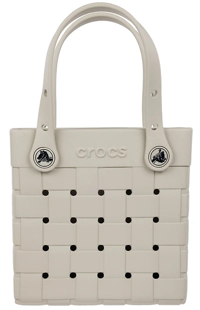 Crocs Beige Small Woven Crocssbody Tote Bag