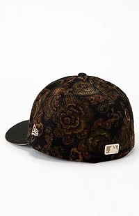 New Era LA Dodgers Floral Corduroy 59FIFTY Fitted Hat