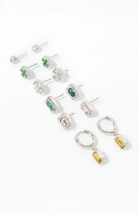 Pacsun 6 Pack Gemstone Earrings