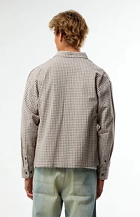 Pacsun Plaid Cropped Flannel Shirt