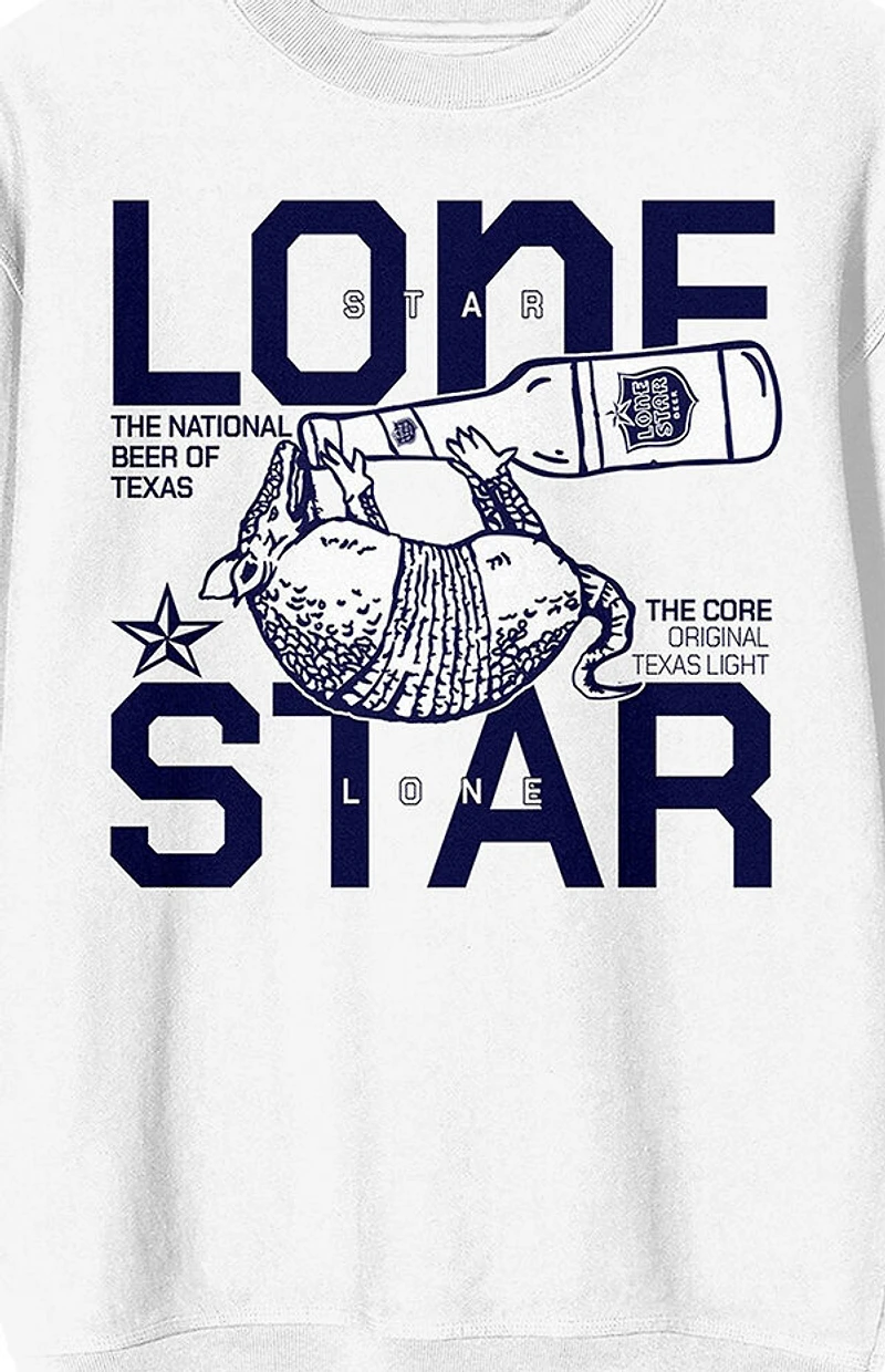 Lone Star Armadillo Drink Crew Neck Sweatshirt