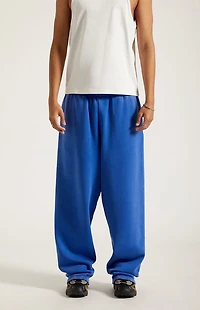 Pacsun Blue Washed Fleece Extreme Baggy Sweatpants