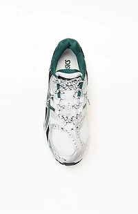 ASICS White & Green Gel Nimbus 10.1 Shoes