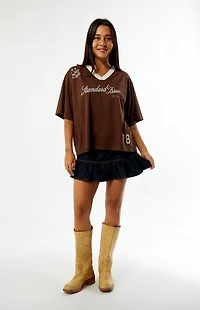 Pacsun Brown Standard Issue Short Sleeve Jersey