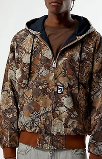 Obey Camo Glen Hooded Zip Up Jacket