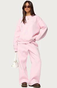 Edikted Love Wide Leg Sweatpants