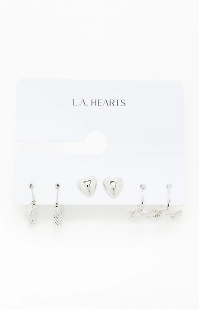 LA Hearts 3 Pack Harlow Earrings