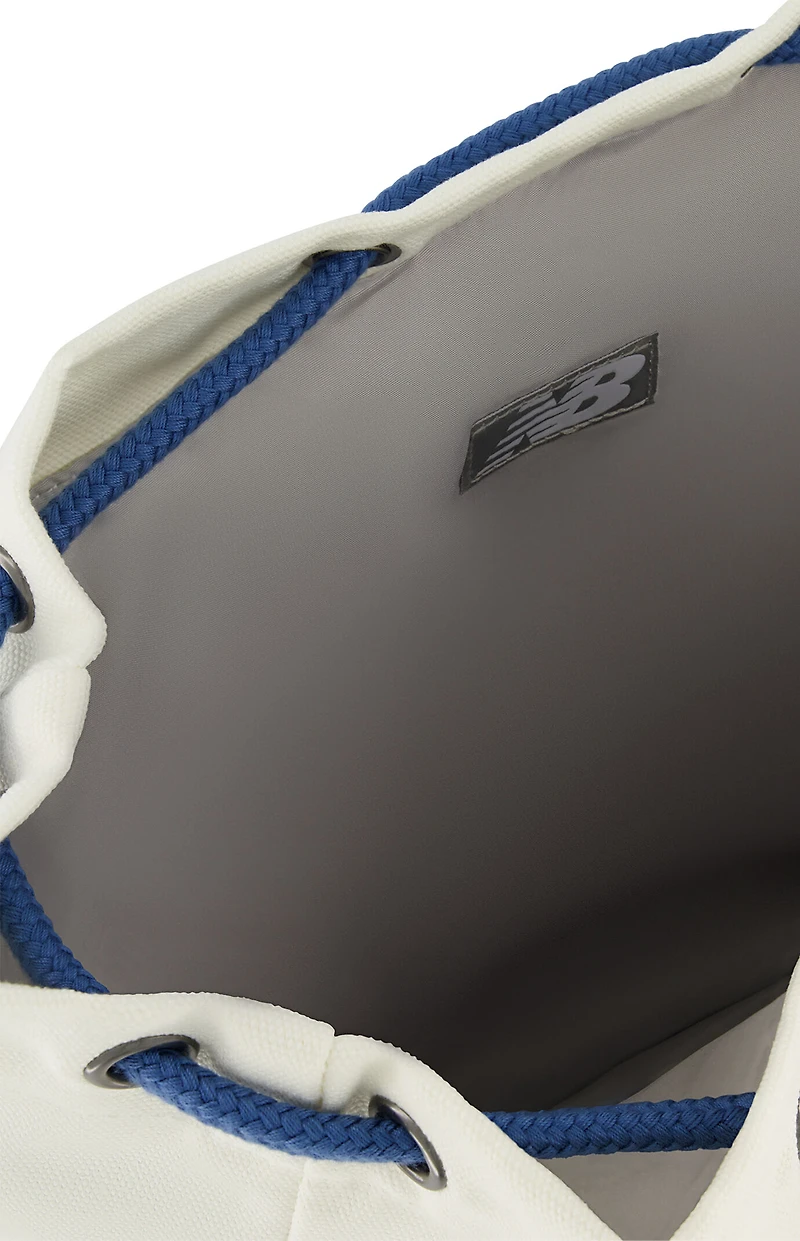 New Balance Blue & White Canvas Backpack