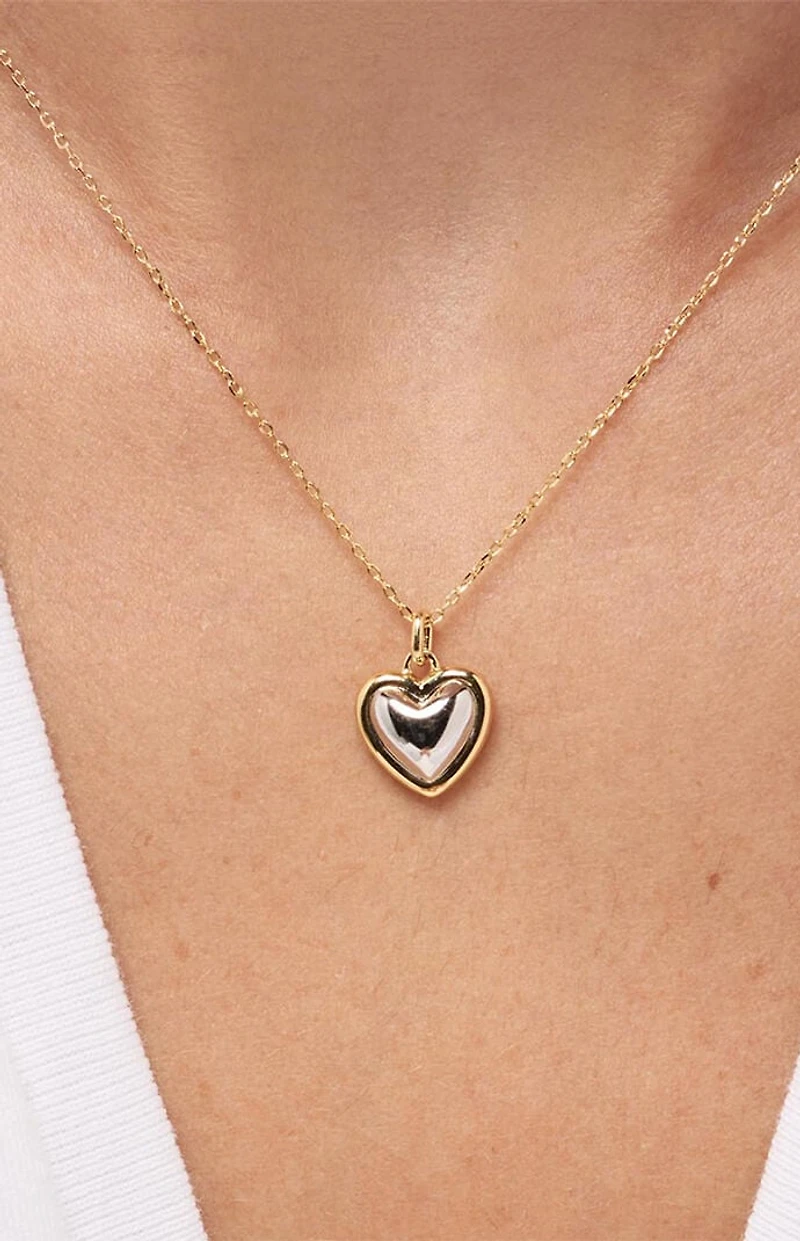 Ana Luisa Lev Gold Two-Tone Small Pendant Necklace