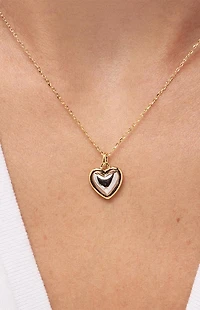 Ana Luisa Lev Gold Two-Tone Small Pendant Necklace
