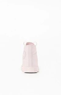 Converse Kids Light Pink Chuck Taylor All Star Monochrome High Top Shoes