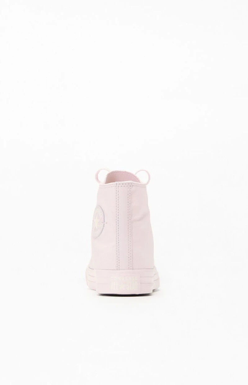 Converse Kids Light Pink Chuck Taylor All Star Monochrome High Top Shoes