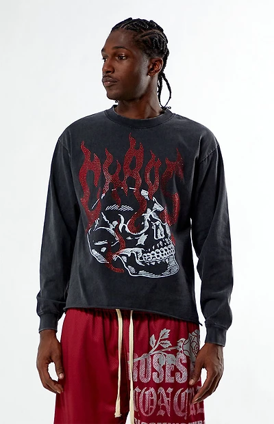Pacsun Chaos Cropped Long Sleeve T-Shirt