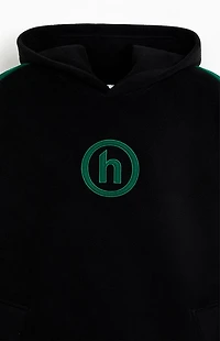 Hidden NY Black & Green Polar Fleece Hoodie