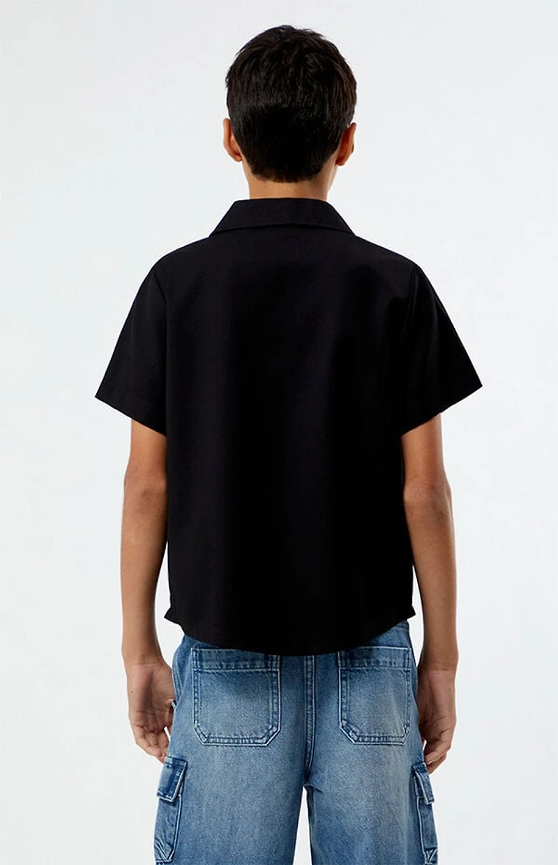 Pacsun Kids Embroidered Camp Shirt