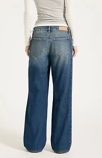 Pacsun Zoe Low Rise Girlfriend Jeans Medium Indigo