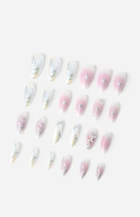 NEVER HAVE I EVER Fairy Wings Almond Press-On Nails