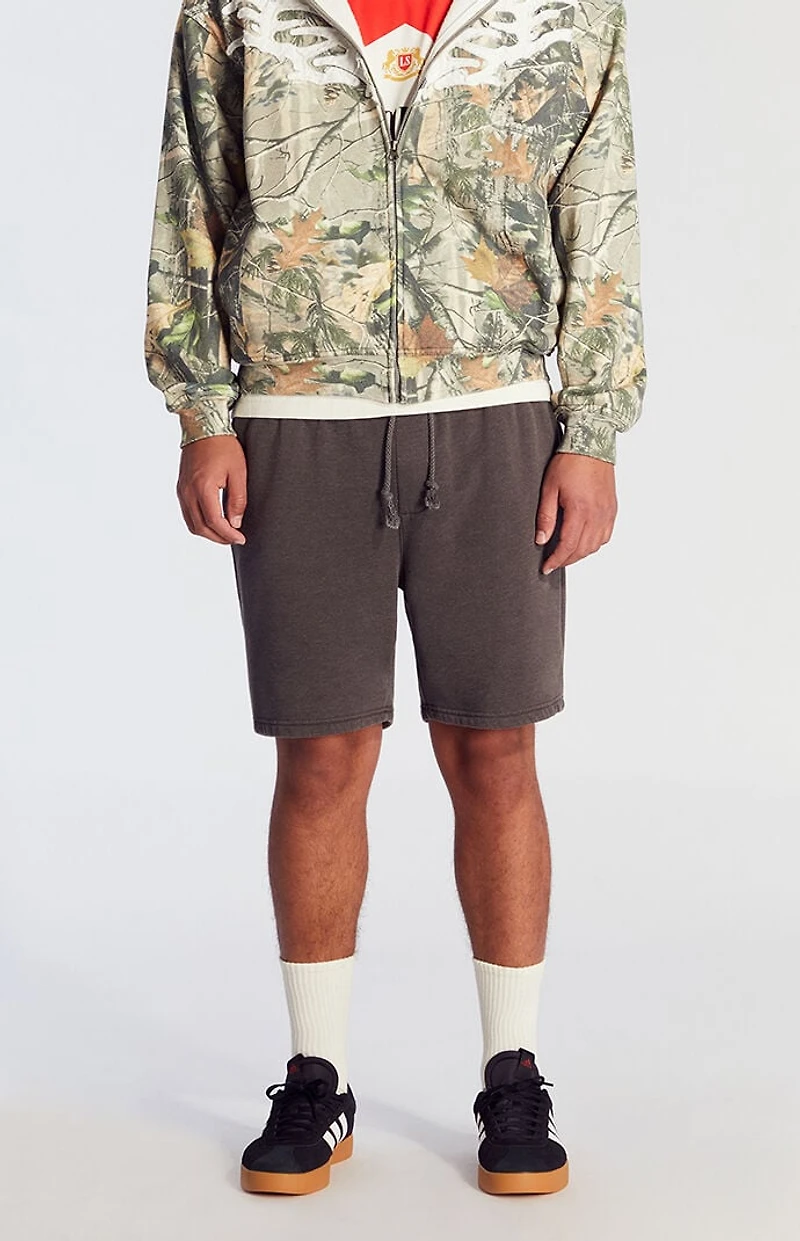 Pacsun Charcoal Fleece Volley Shorts