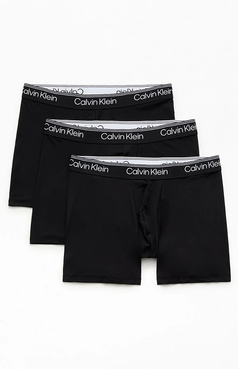 Calvin Klein 3 Pack Black Logo Boxer Briefs