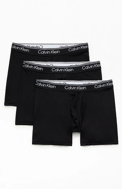 Calvin Klein 3 Pack Black Logo Boxer Briefs