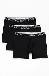 Calvin Klein 3 Pack Black Logo Boxer Briefs