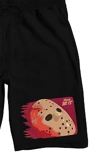 Friday the 13th Hockey Mask Sweat Shorts