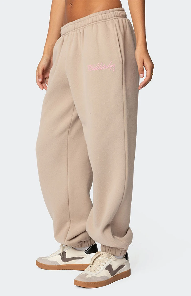 Edikted Sasha Bow Detail Sweatpants