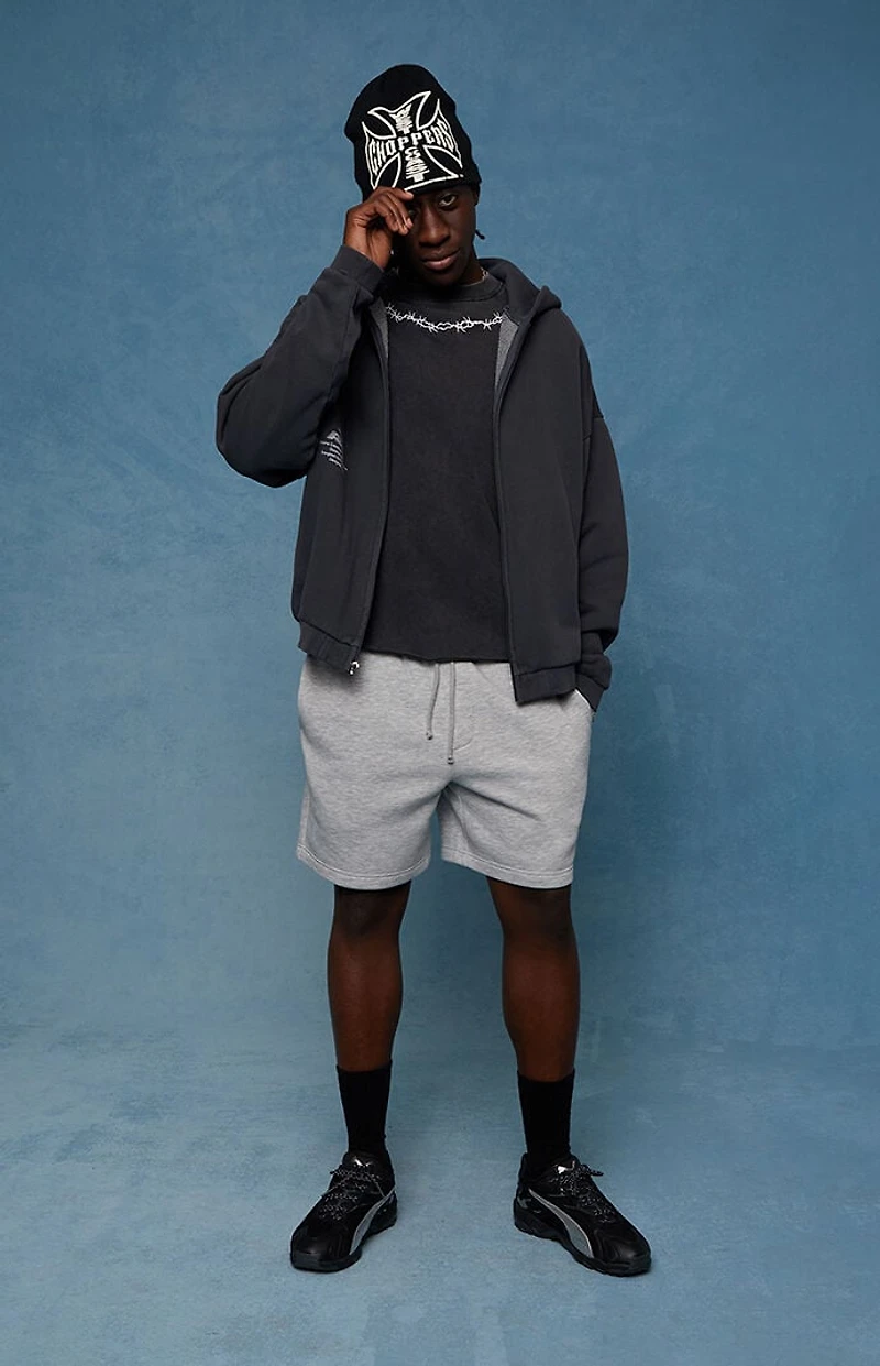Pacsun Fleece Grey Sweat Shorts