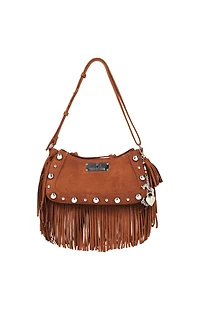 True Religion Vintage Dangle Fringe Hobo Bag