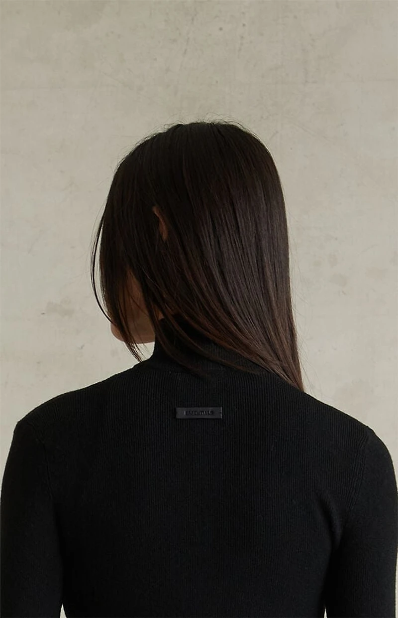 Fear of God ESSENTIALS Women's Jet Black Ribbed Jacket